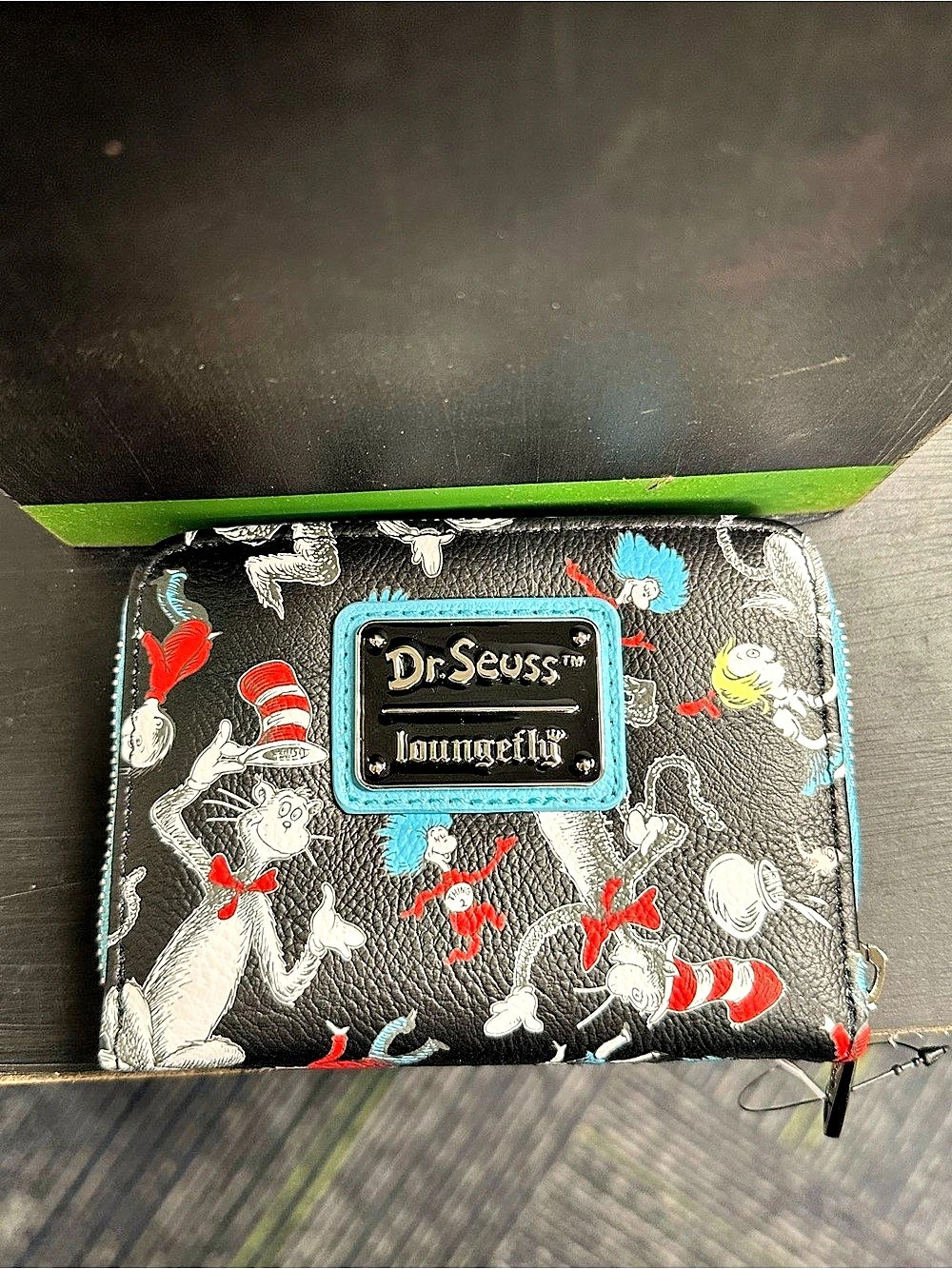 Loungefly Dr. Seuss Zip Around Wallet Cat in the Hat NWT NEW